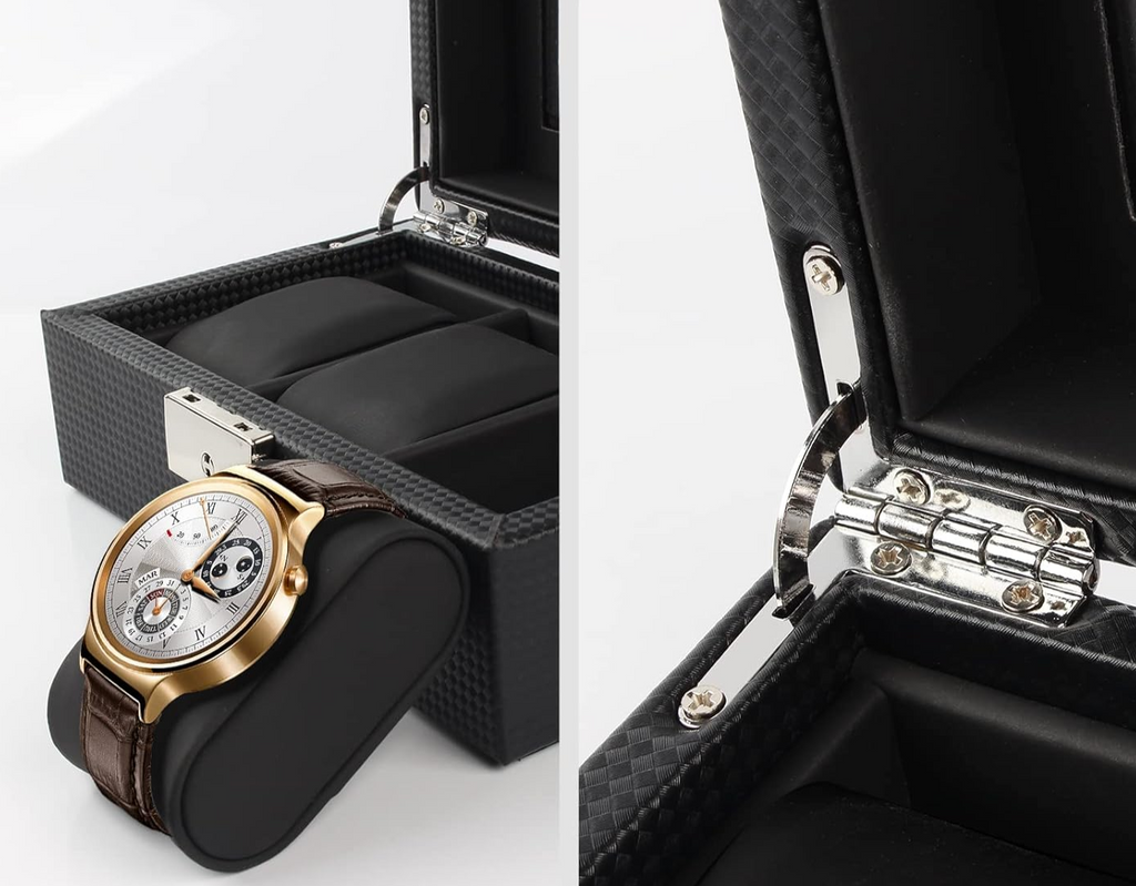 Carbon Fibre Watch Box – 3 Slot Watch Storage Case