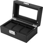 Carbon Fibre Watch Box – 3 Slot Watch Storage Case