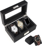 Carbon Fibre Watch Box – 3 Slot Watch Storage Case