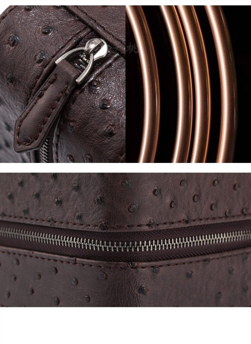 Ostrich Leather Watch Box – Luxury Watch Storage Case