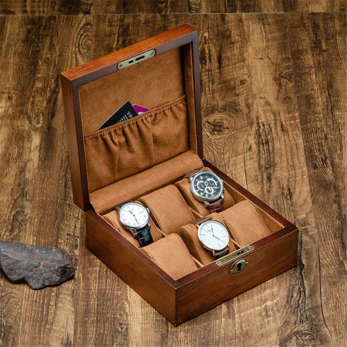 Antique Style Watch Box – Classic Wooden Watch Case