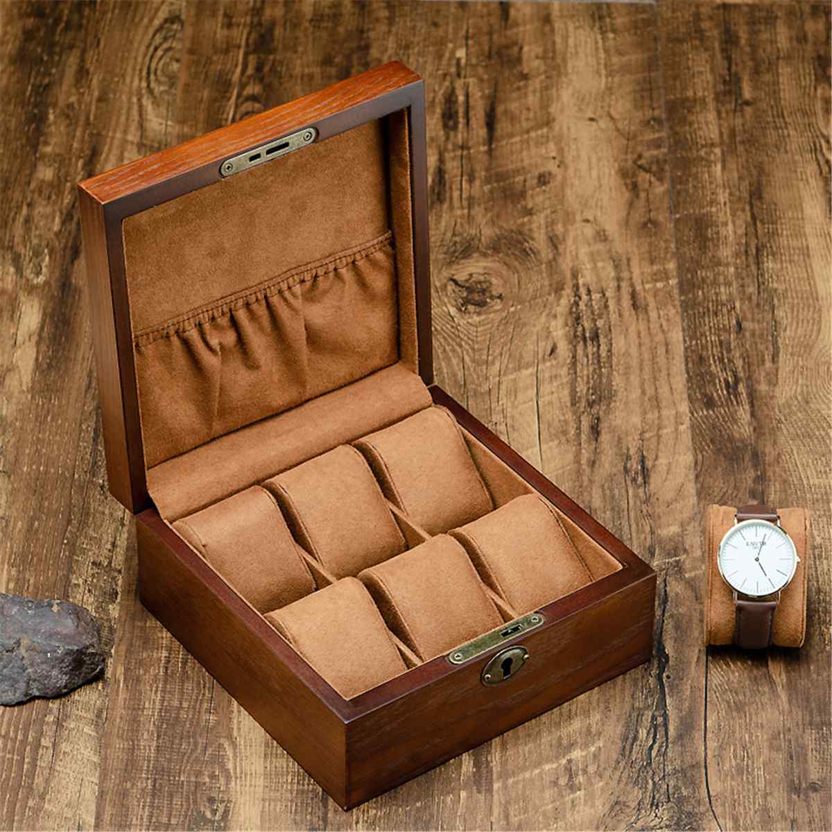 Antique Style Watch Box – Classic Wooden Watch Case