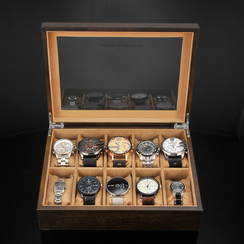 Wooden Watch Box for Men – Elegant Watch Display Case
