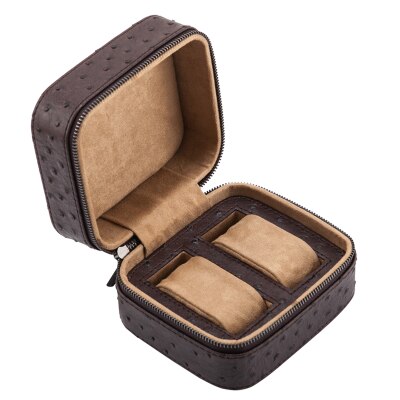 Ostrich Leather Watch Box – Luxury Watch Storage Case